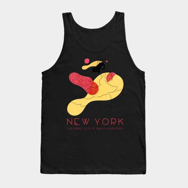 NEW YORK: The Empire State of Endless Adventure Tank Top by ProTeePrints